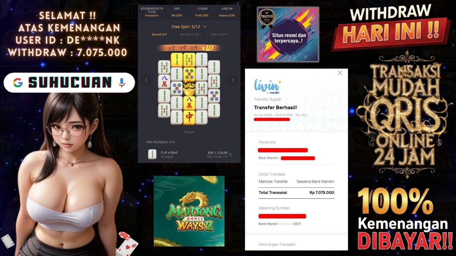 SUHUCUAN JACKPOT SLOT MAHJONG WAYS 2 